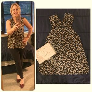 Ava & Aiden Leopard Print Top